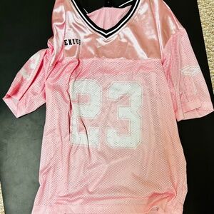 Pink silk jersey
